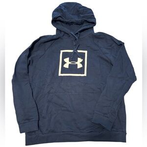 Under Armour Men's Navy Hoodie with Logo